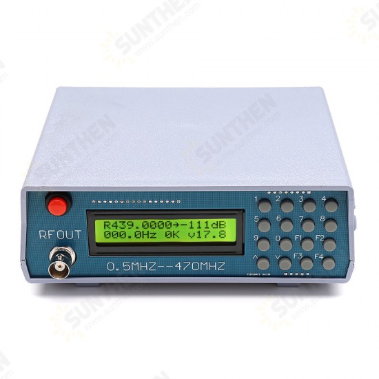 0.5Mhz-470Mhz RF Signal Generator Meter Tester for FM Radio Walkie-Talkie Debug