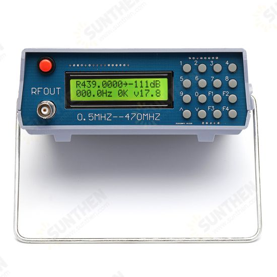 0.5Mhz-470Mhz RF Signal Generator Meter Tester for FM Radio Walkie-Talkie Debug