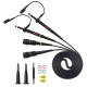 2Pcs P2100 100MHz X1/X10 Oscilloscope Probe for Tektronix HP BNC Lead Kit 2Pcs P2100 100MHz X1/X10 Oscilloscope Probe for Tektronix HP BNC Lead Kit