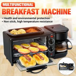 Three In One Breakfast Machine Office Multifunctional Coffee Machine Toaster Three In One Breakfast Machine Office Multifunctional Coffee Machine Toaster