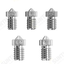 0.3mm/0.4mm/0.6mm/0.8mm/1.0mm Titanium Alloy M6 Thread Nozzle for 3D Printer 0.3mm/0.4mm/0.6mm/0.8mm/1.0mm Titanium Alloy M6 Thread Nozzle for 3D Printer