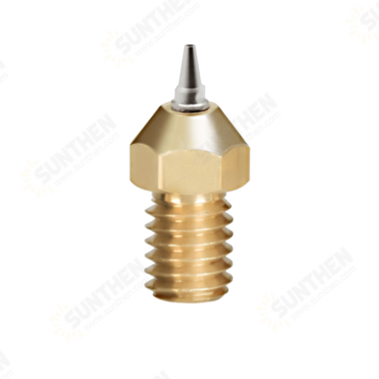 0.4mm V5/6 M6 Threaded Brass Tip Airbrush Nozzle For Ultimaker 3D Printer 1.75mm Filament