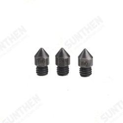 0.4mm/0.6mm/0.8mm 1.75mm Hardened Steel Nozzle for Creality CR-10/Ender3 Anet/Makerbot 3D Printer Part High Temperature Resistance 0.4mm/0.6mm/0.8mm 1.75mm Hardened Steel Nozzle for Creality CR-10/Ender3 Anet/Makerbot 3D Printer Part High Temperature Resistance