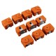 10Pcs Coffee Silicone Case for Hotend Heating Block Protective Cover 280℃ for 3D Printer