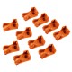 10Pcs Coffee Silicone Case for Hotend Heating Block Protective Cover 280℃ for 3D Printer