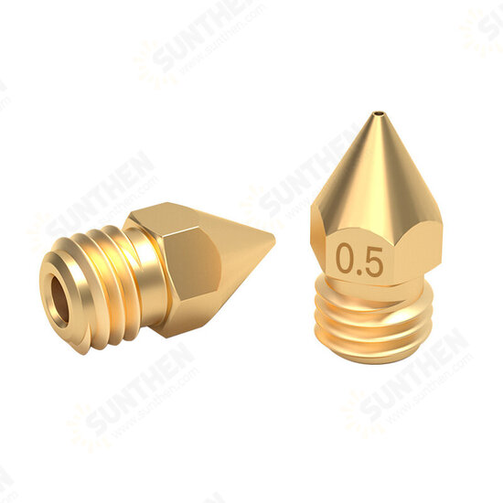 1.75/0.3mm 3D Printer Accessories MK8 Pointed Brass Nozzle with Lettering