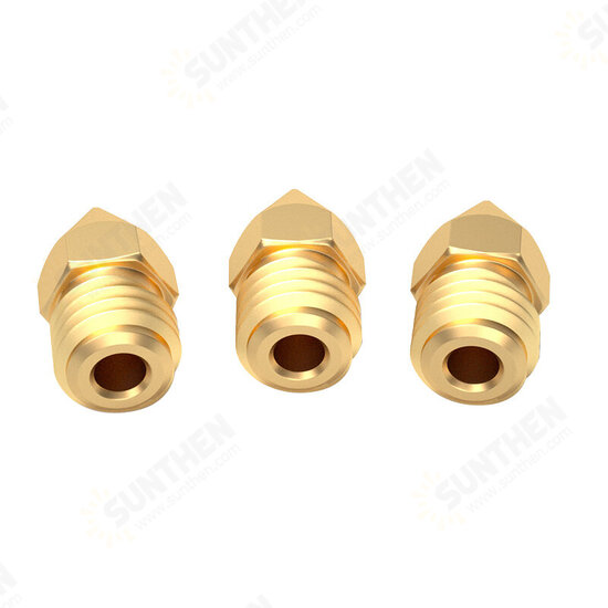 1.75/0.3mm 3D Printer Accessories MK8 Pointed Brass Nozzle with Lettering