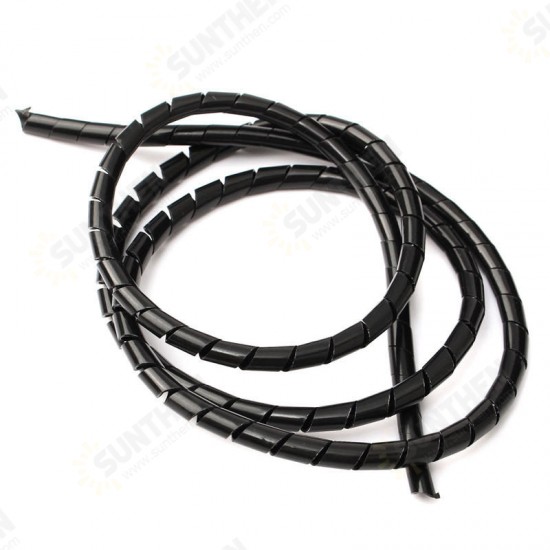 1M*6MM Black White Winding Feed Tube PE Pipe For 3D Printer