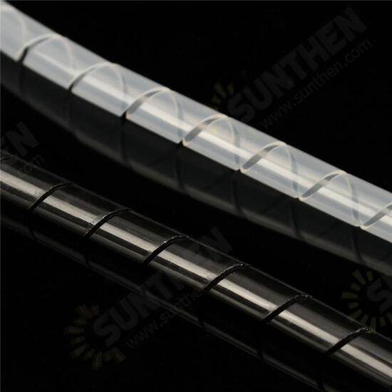 1M*6MM Black White Winding Feed Tube PE Pipe For 3D Printer