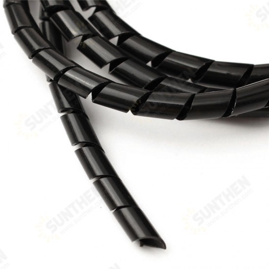 1M*6MM Black White Winding Feed Tube PE Pipe For 3D Printer