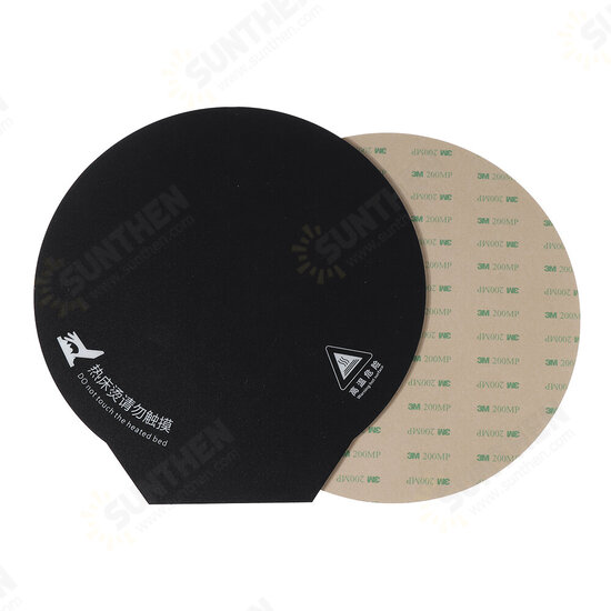 200*200mm A+B Magnetic Round Flexible Heated Bed Printing Platform Sticker for Delta 3D Printer