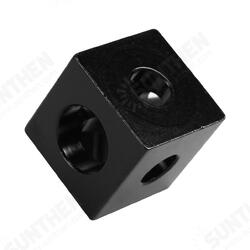 20*20*20mm Aluminum Cube 3-Way Tee Frame Bracket Connector Wheel Regulator Compatible With V-Slot / C-Beam Linear Guides For 3D Printer 20*20*20mm Aluminum Cube 3-Way Tee Frame Bracket Connector Wheel Regulator Compatible With V-Slot / C-Beam Linear Guides For 3D Printer