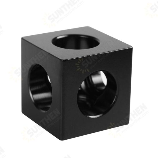 20*20*20mm Aluminum Cube 3-Way Tee Frame Bracket Connector Wheel Regulator Compatible With V-Slot / C-Beam Linear Guides For 3D Printer