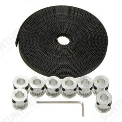 20T GT2 Aluminium Timing Pulley 2GT 5M Belt For RepRap Prusa Mendel 3D Printer 20T GT2 Aluminium Timing Pulley 2GT 5M Belt For RepRap Prusa Mendel 3D Printer