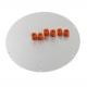 220*220*3mm Red MK3 Round Aluminum Substrate Base Plate with 6pcs Silica Gel Column for 3D Printer 3DSWAY D130 Anet A4/E2