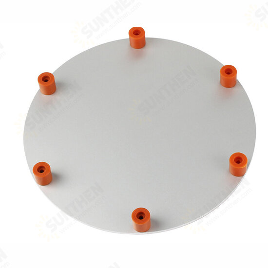 220*220*3mm Red MK3 Round Aluminum Substrate Base Plate with 6pcs Silica Gel Column for 3D Printer 3DSWAY D130 Anet A4/E2