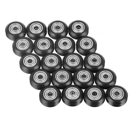 22Pcs 5mm Bore V-pulley Plastic Idler Pulley for 3D Printer Part