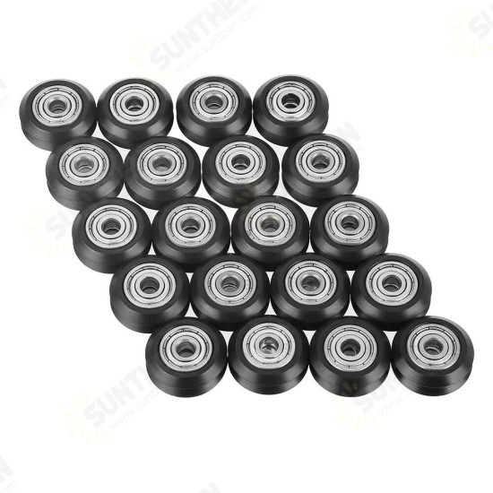 22Pcs 5mm Bore V-pulley Plastic Idler Pulley for 3D Printer Part