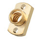 2Pcs Brass T8 Lead Screw Nut Pitch 2mm for Stepper Motor 3D Printer Part