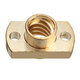 2Pcs Brass T8 Lead Screw Nut Pitch 2mm for Stepper Motor 3D Printer Part