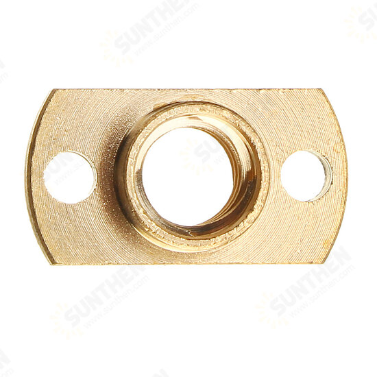 2Pcs Brass T8 Lead Screw Nut Pitch 2mm for Stepper Motor 3D Printer Part