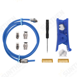 2*4 PTFE Tube + PFFE Tube Cutter + 4*Pneumatic Connector +2*Yellow Leveling Spring Kit for 1.75mm Filament 2*4 PTFE Tube + PFFE Tube Cutter + 4*Pneumatic Connector +2*Yellow Leveling Spring Kit for 1.75mm Filament