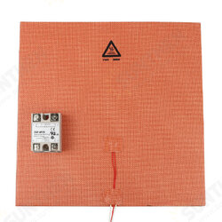 300*300mm 110V 300W Silicone Pad Heated Bed Heating Pad + SSR Solid State Relay Kit for 3D Printer 300*300mm 110V 300W Silicone Pad Heated Bed Heating Pad + SSR Solid State Relay Kit for 3D Printer