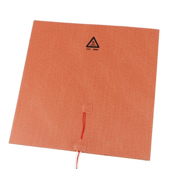 300*300mm 110V 300W Silicone Pad Heated Bed Heating Pad + SSR Solid State Relay Kit for 3D Printer