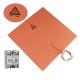 300*300mm 110V 300W Silicone Pad Heated Bed Heating Pad + SSR Solid State Relay Kit for 3D Printer