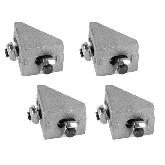 4Pcs 2020 Aluminum Profile Corner Angle Bracket Connector with Gasket Nut + M5 Flat Head Screw for V-Slot 3D Printer