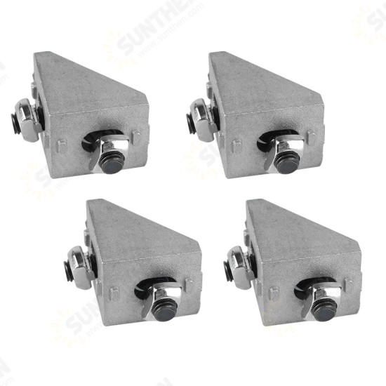 4Pcs 2020 Aluminum Profile Corner Angle Bracket Connector with Gasket Nut + M5 Flat Head Screw for V-Slot 3D Printer