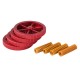 4Pcs Upgraded Metal Red Hand Screwed Leveling Nut + 4pcs Spring for Creality 3D Ender-3 Series 3D Printer Part