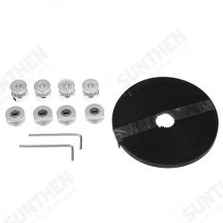 5M GT2 Timing Belt + 4Pcs 20Teeth 5mm Bore Timing Belt Synchronous Pulley + Idler Pulley + 4Pcs Torsion Springs Set for 3D Printer Part 5M GT2 Timing Belt + 4Pcs 20Teeth 5mm Bore Timing Belt Synchronous Pulley + Idler Pulley + 4Pcs Torsion Springs Set for 3D Printer Part