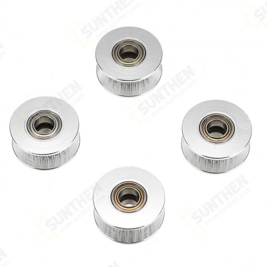 5M GT2 Timing Belt + 4Pcs 20Teeth 5mm Bore Timing Belt Synchronous Pulley + Idler Pulley + 4Pcs Torsion Springs Set for 3D Printer Part