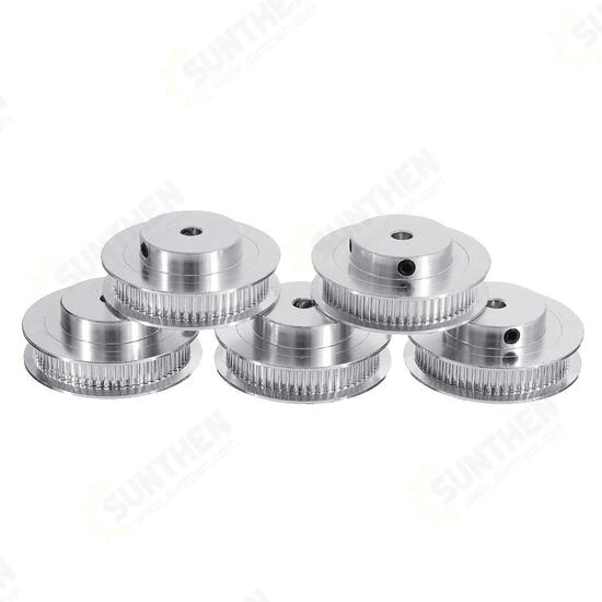 5Pcs 60Teeth 5mm Inner Hole GT2-60T Synchronous Timing Pulley + Wrench For RepRap Prusa 3D Printer