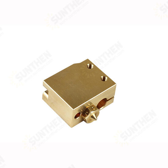 5Pcs V6 Brass Heating Block Nozzle 1.75mm 0.4/0.6/0.8/1/1.2mm Extruder Nozzle Kit for 3D Printer