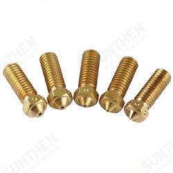 5Pcs for One Size Brass Heating Block Nozzle 1.75mm 0.4/0.6/0.8/1/1.2mm for 3D Printer 5Pcs for One Size Brass Heating Block Nozzle 1.75mm 0.4/0.6/0.8/1/1.2mm for 3D Printer