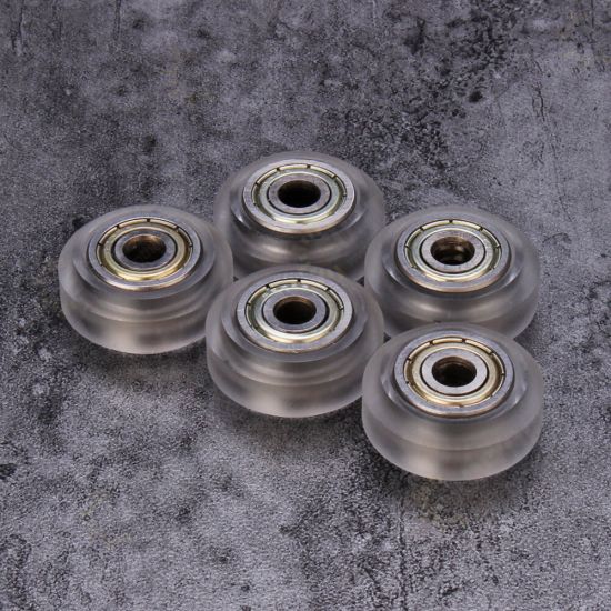 5pcs Transparent Pulley Wheel with 625zz Double Bearing for V aslot 3D Printer