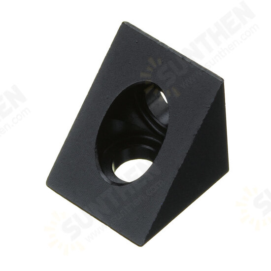 Aluminum Black Angle Corner Connector For 20mm Profile Extruder 3D Printer Part