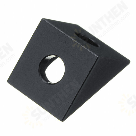 Aluminum Black Angle Corner Connector For 20mm Profile Extruder 3D Printer Part
