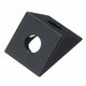 Aluminum Black Angle Corner Connector For 20mm Profile Extruder 3D Printer Part