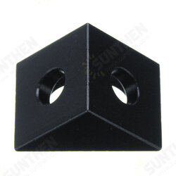 Aluminum Black Angle Corner Connector For 20mm Profile Extruder 3D Printer Part Aluminum Black Angle Corner Connector For 20mm Profile Extruder 3D Printer Part