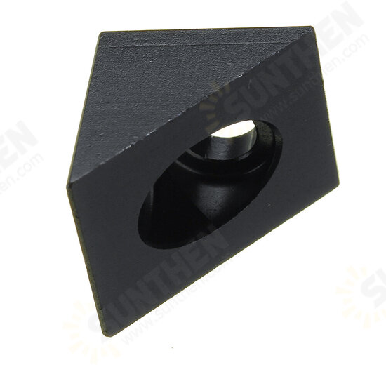 Aluminum Black Angle Corner Connector For 20mm Profile Extruder 3D Printer Part
