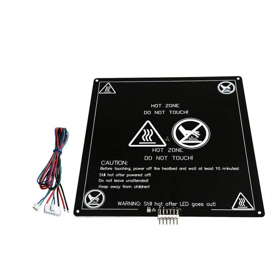 220x220x3mm 120W 12V MK3 Aluminum Board PCB Heated Bed With Wire For 3D Printer