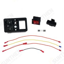 Rocker Switch with Fuse and Outlet fit Artillery Sidewinder X2 Genius P 3D Printer Rocker Switch with Fuse and Outlet fit Artillery Sidewinder X2 Genius P 3D Printer