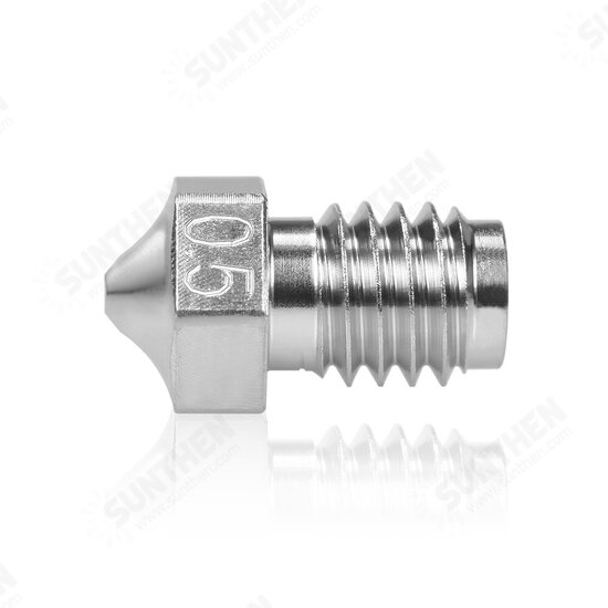 0.25/0.4/0.5/0.6/0.8MM V6 Nozzle for Copper Plating V6 Hotend Extruder 1.75MM Filament Suit Prusa I3 MK3 3D Printer