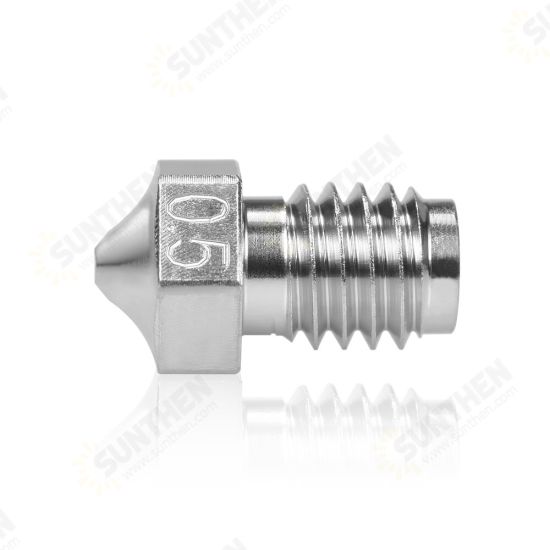 0.25/0.4/0.6/0.8mm V6 Plated Copper Nozzle 1.75MM Filament for V6 Hotend Prusa i3 MK3 3D Printer Parts