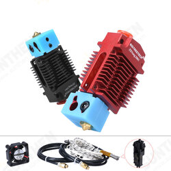 2-In-1-Out Dual Color Switching Hotend Bowden Extruder Kit 12V/24V Black/Red with Cooling Fan PTFE Tube 2-In-1-Out Dual Color Switching Hotend Bowden Extruder Kit 12V/24V Black/Red with Cooling Fan PTFE Tube