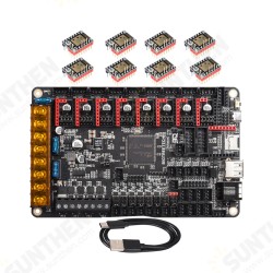 BTT Octopus V1.1 Control Board With Mini 12864/TMC2225X8/TMC2226X8/TMC2208X8 Driver Set forEnder 3 V2 Pro 3D Printer Parts VS Spider BTT Octopus V1.1 Control Board With Mini 12864/TMC2225X8/TMC2226X8/TMC2208X8 Driver Set forEnder 3 V2 Pro 3D Printer Parts VS Spider