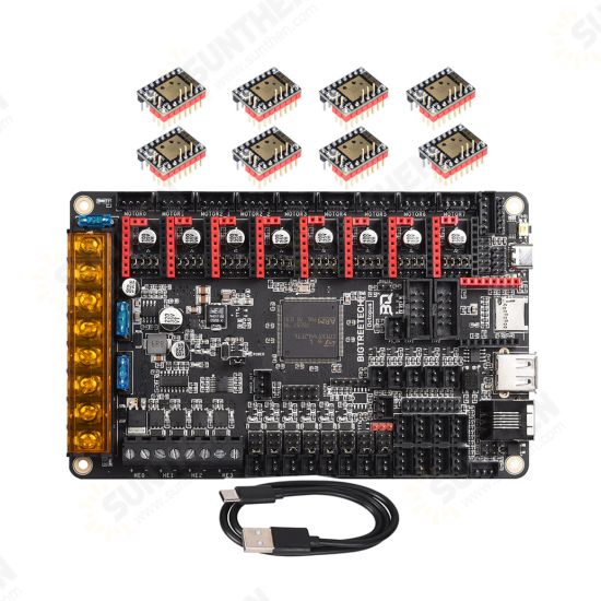 BTT Octopus V1.1 Control Board With Mini 12864/TMC2225X8/TMC2226X8/TMC2208X8 Driver Set forEnder 3 V2 Pro 3D Printer Parts VS Spider BTT Octopus V1.1 Control Board With Mini 12864/TMC2225X8/TMC2226X8/TMC2208X8 Driver Set forEnder 3 V2 Pro 3D Printer Parts VS Spider